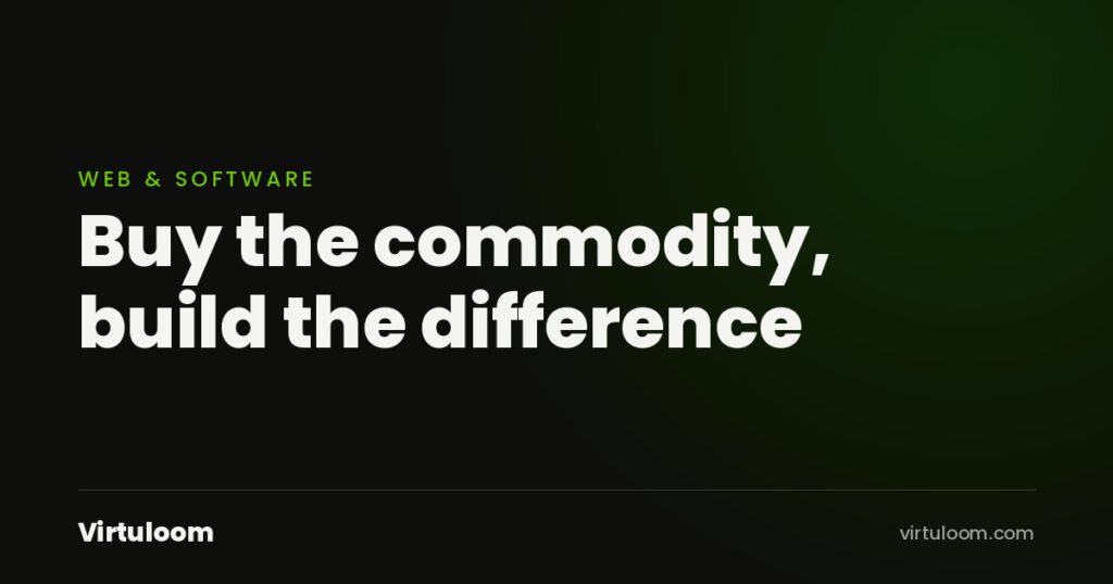 Branded cover: Buy the commodity, build the difference