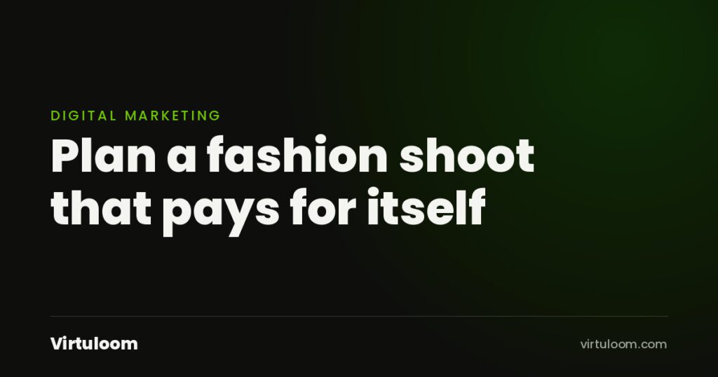 Branded cover: Plan a fashion shoot that pays for itself