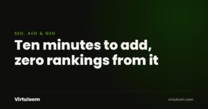 Branded cover: Ten minutes to add, zero rankings from it