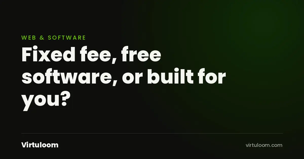 Branded cover: Fixed fee, free software, or built for you?